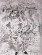 Jules Pascin Libaja at the front of Mirror USA oil painting artist